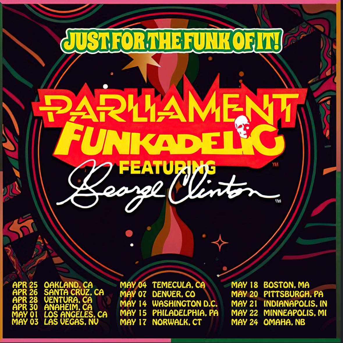 Parliament Funkadelic Tour Poster 2025